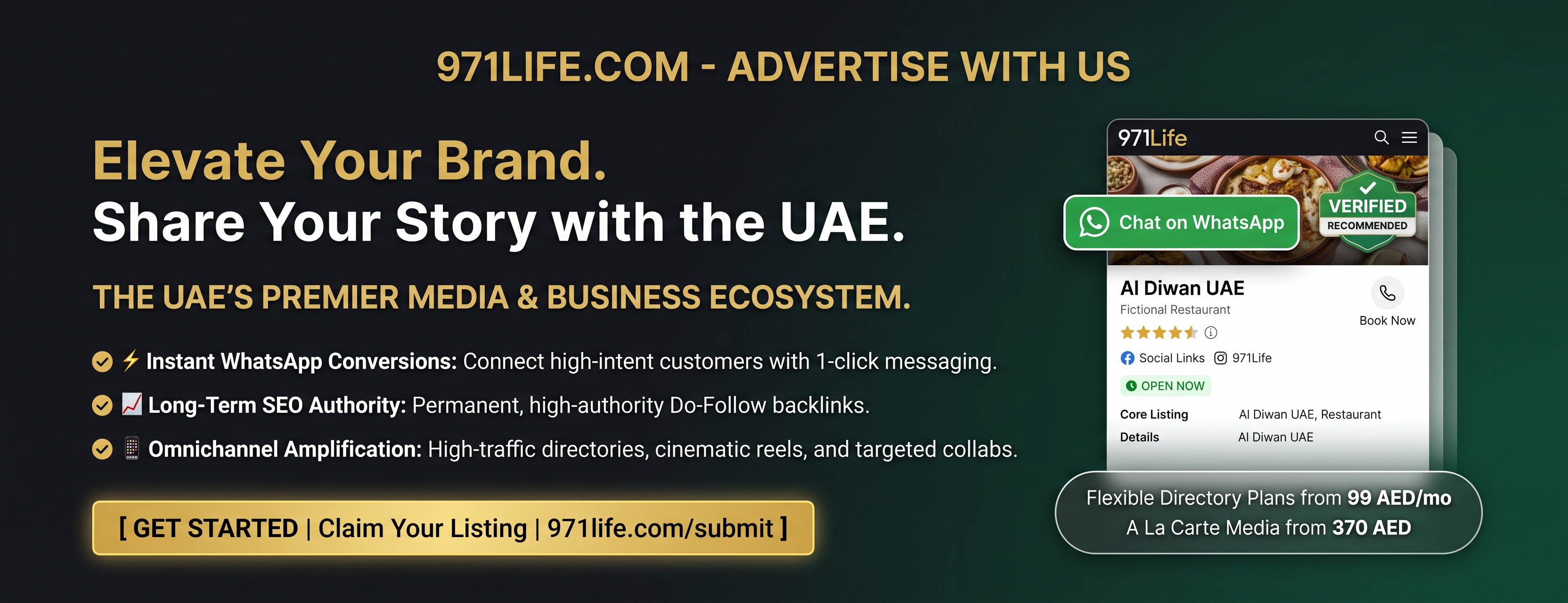 971Life.com — Advertise With Us — Elevate Your Brand. Share Your Story with the UAE.