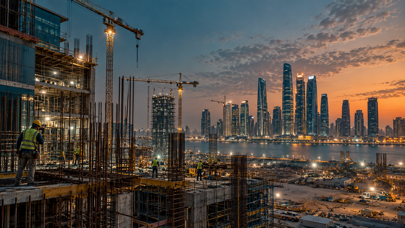 Abu Dhabi construction site