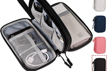 CAOODKDK Electronics Accessories Organizer Pouch Bag, Travel Universal Organizer for...
